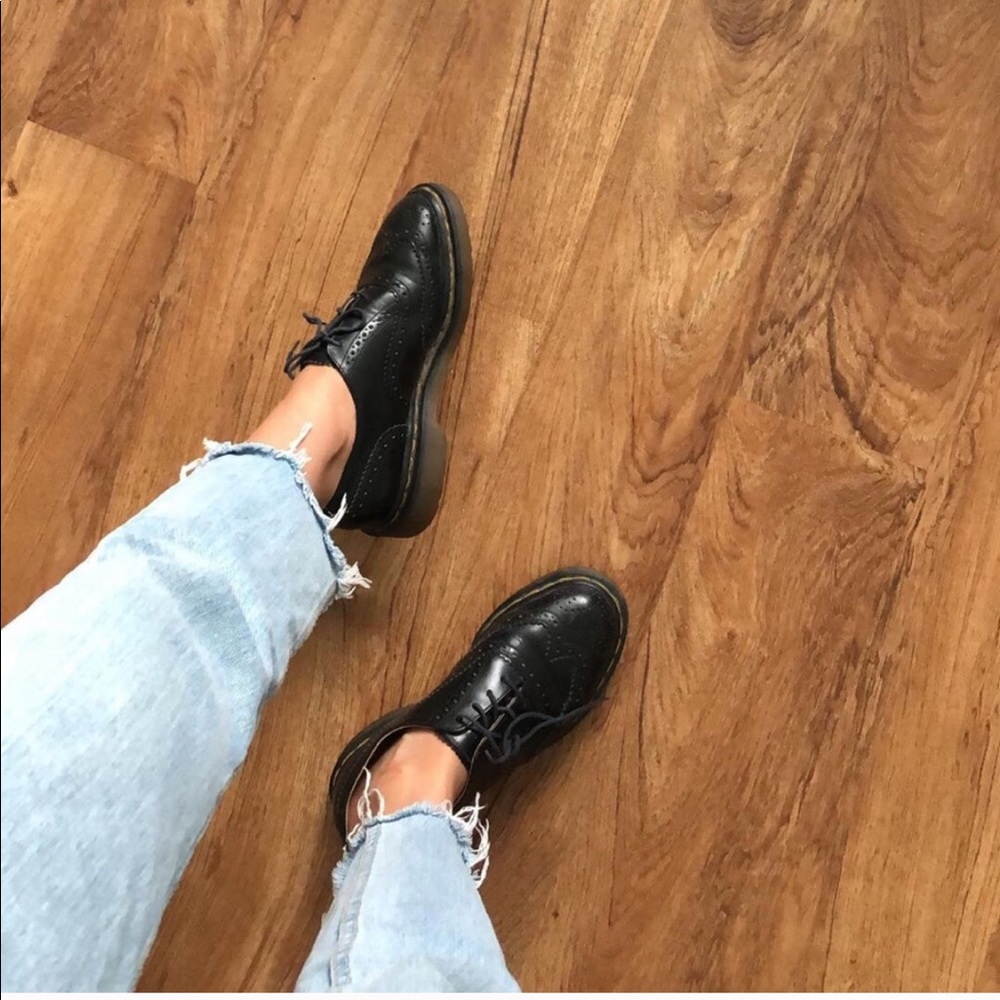 Doc martens black lace oxfords